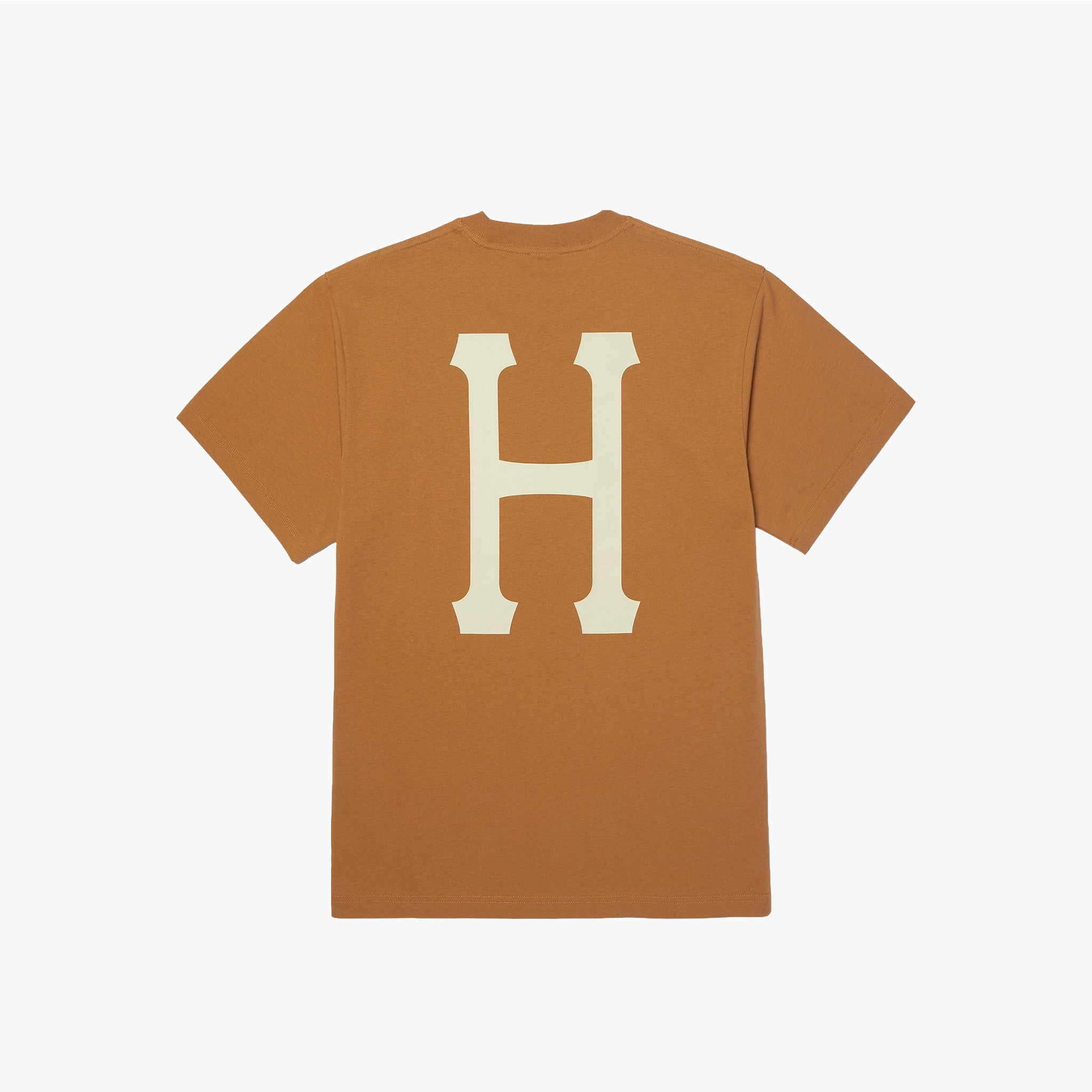 Huf Classic H T-Shirt - Sugar Brown Cream