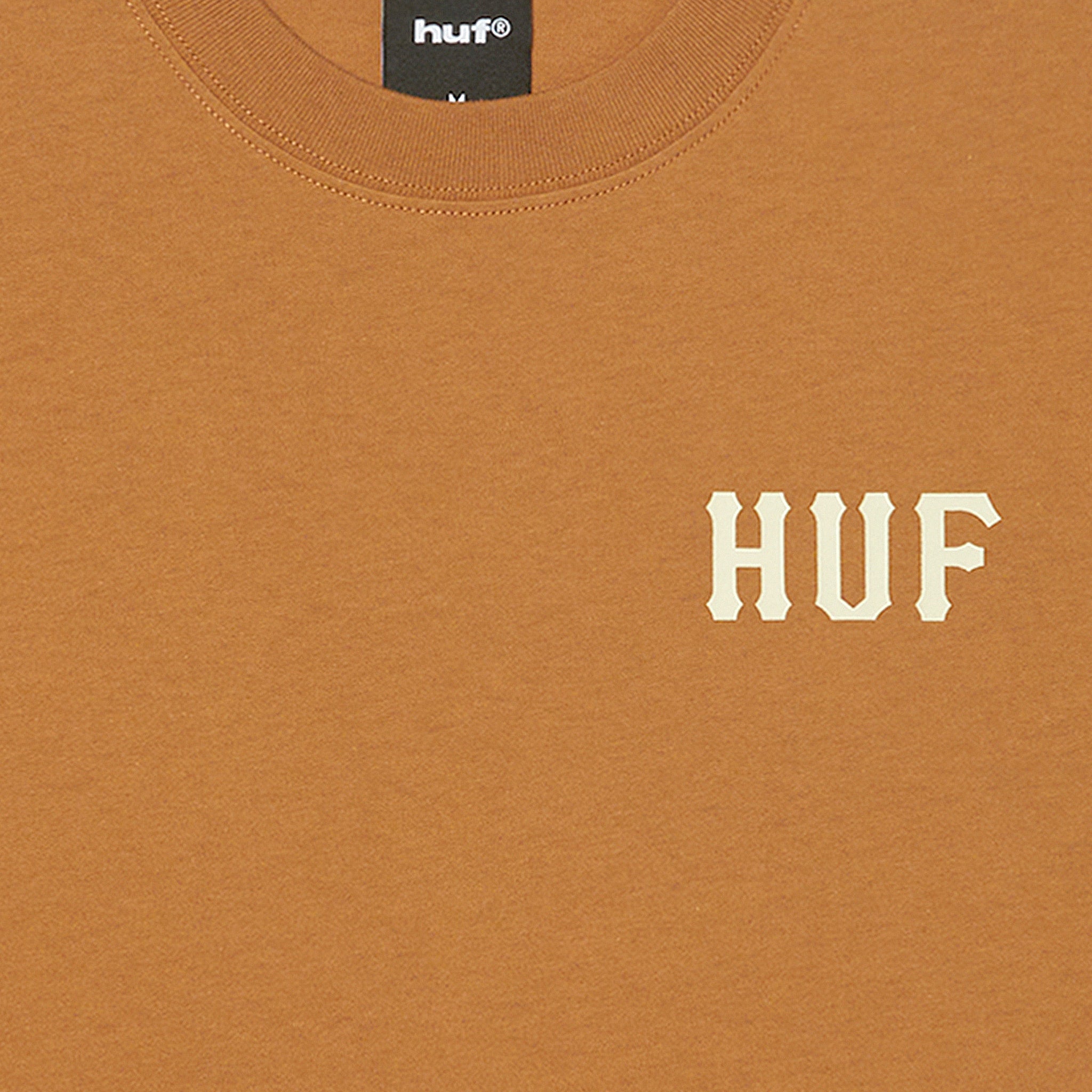 Huf Classic H T-Shirt - Sugar Brown Cream