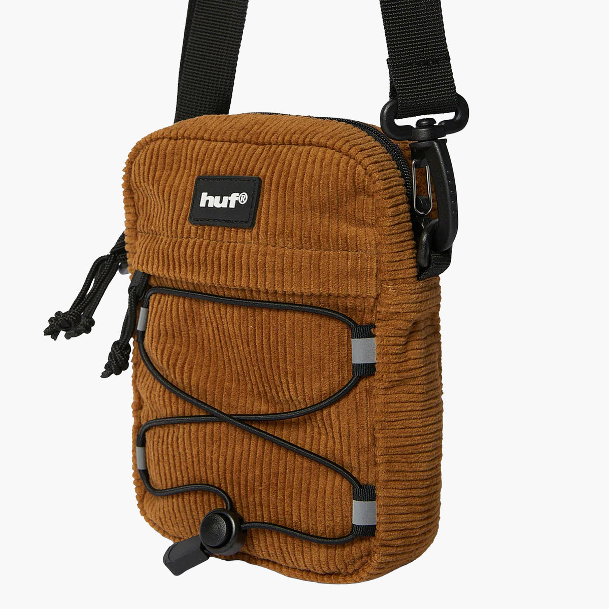 Huf Corduroy Bowery Side Bag - Brown
