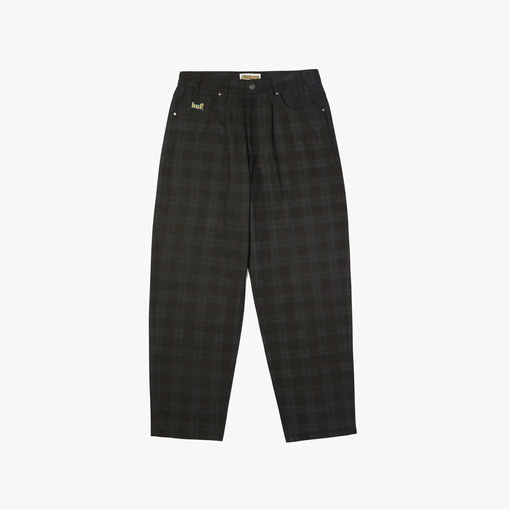 Huf Cromer Plaid Pant - Black