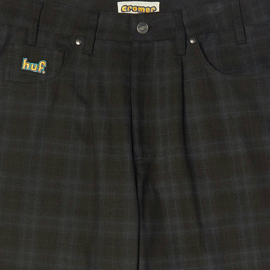 Huf Cromer Plaid Pant - Black