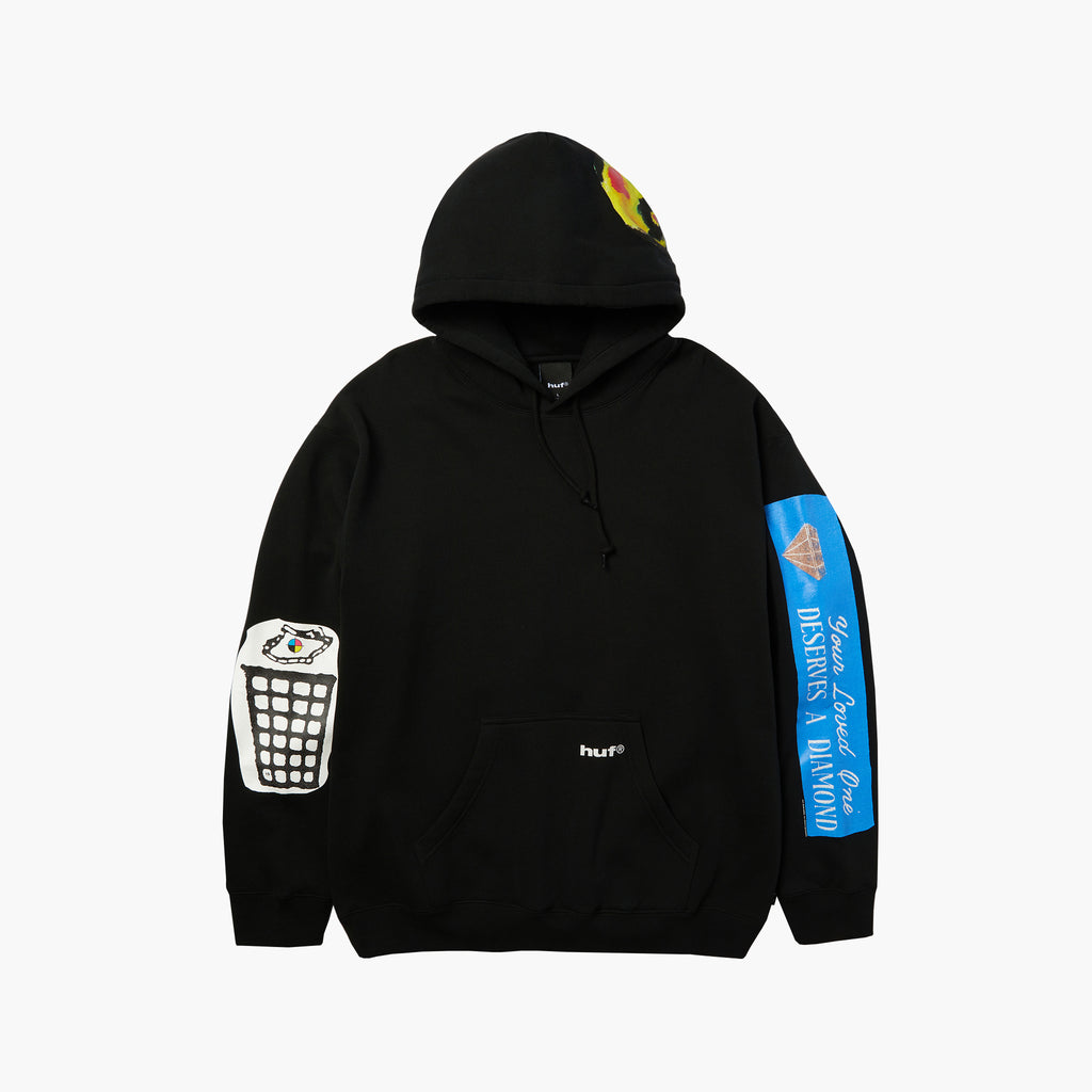 Huf Gimme the Loot PO Hoodie Black