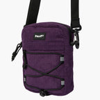 Huf Corduroy Bowery Side Bag - Dark Berry