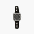 Komono Kate Studs - Black Silver
