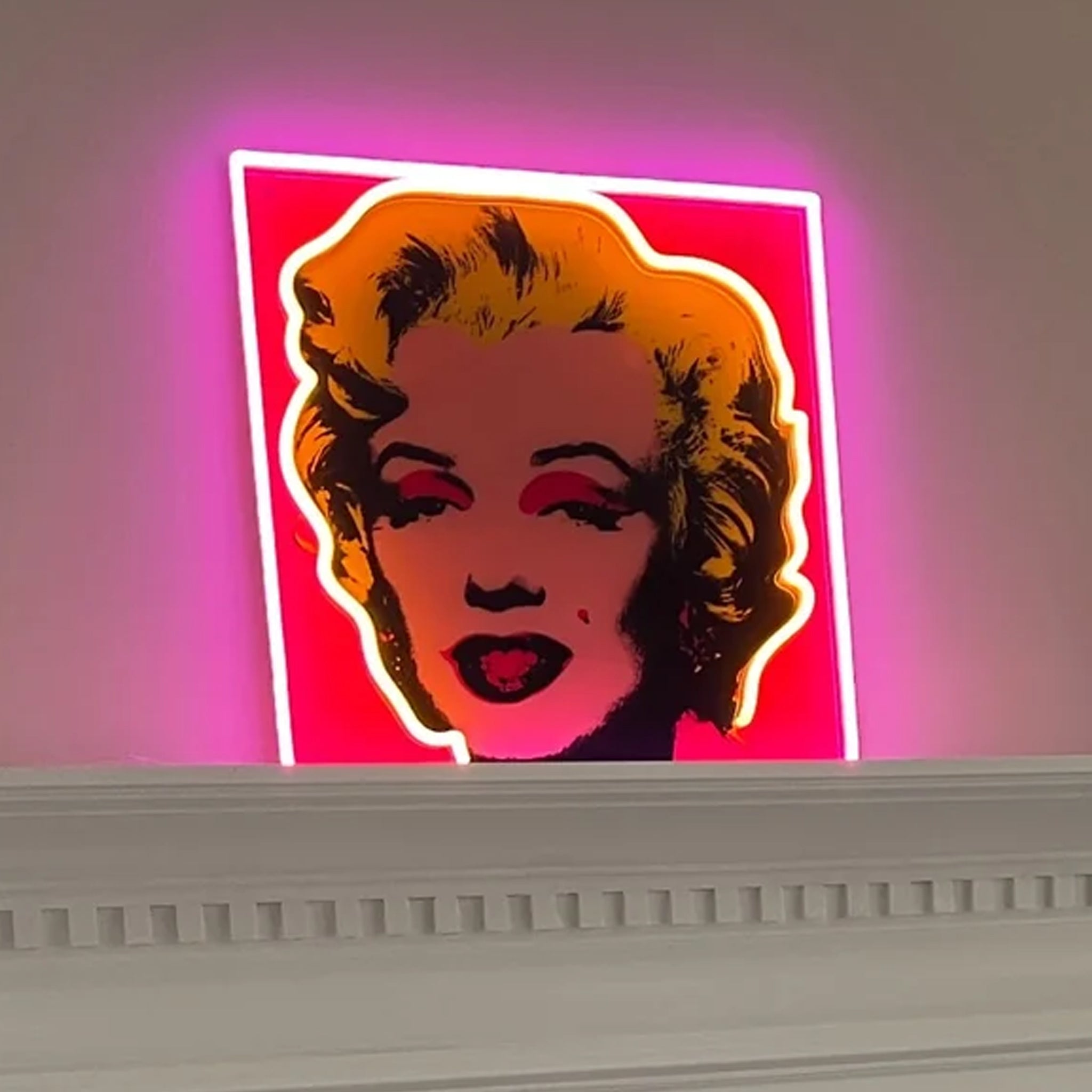 Yellowpop x Marylin Monroe X Andy Warhol Neon LedArt