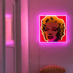 Yellowpop x Marylin Monroe X Andy Warhol Neon LedArt