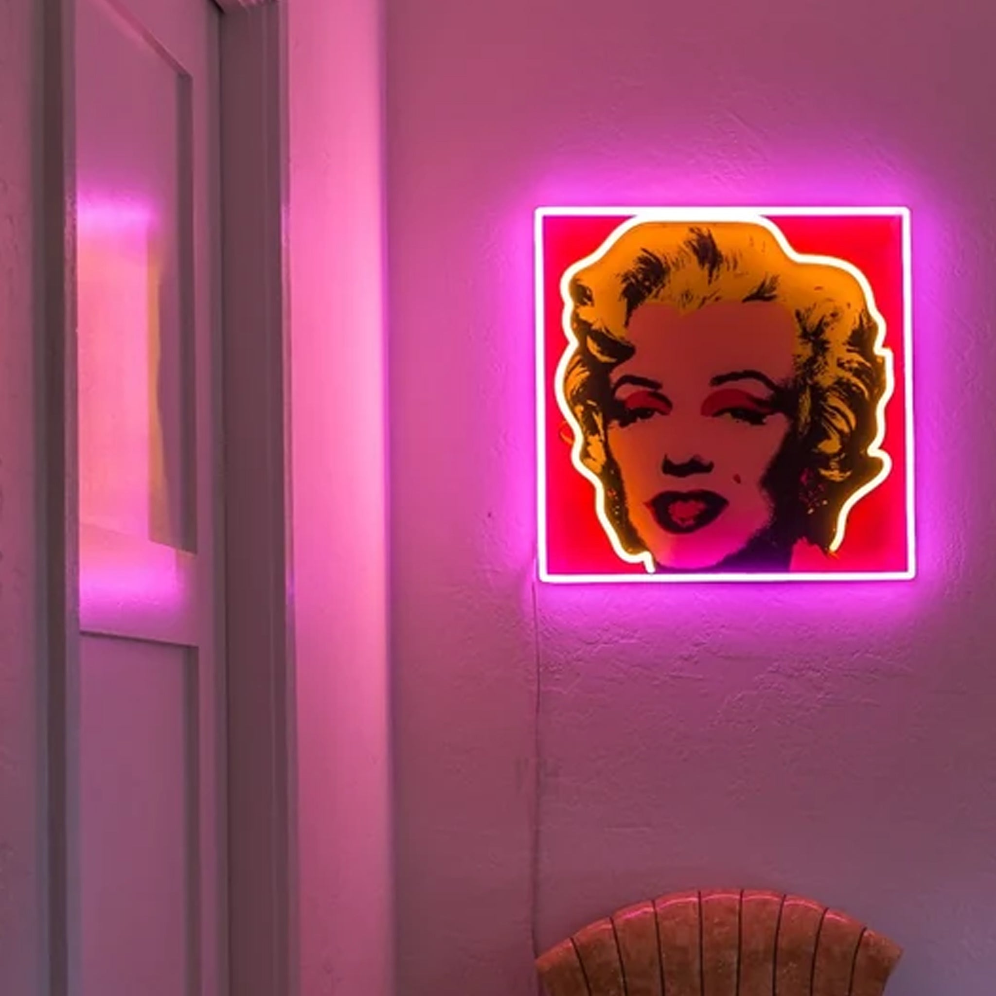 Yellowpop x Marylin Monroe X Andy Warhol Neon LedArt