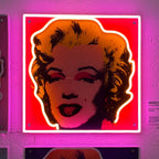 Yellowpop x Marylin Monroe X Andy Warhol Neon LedArt