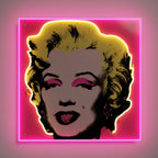 Yellowpop x Marylin Monroe X Andy Warhol Neon LedArt
