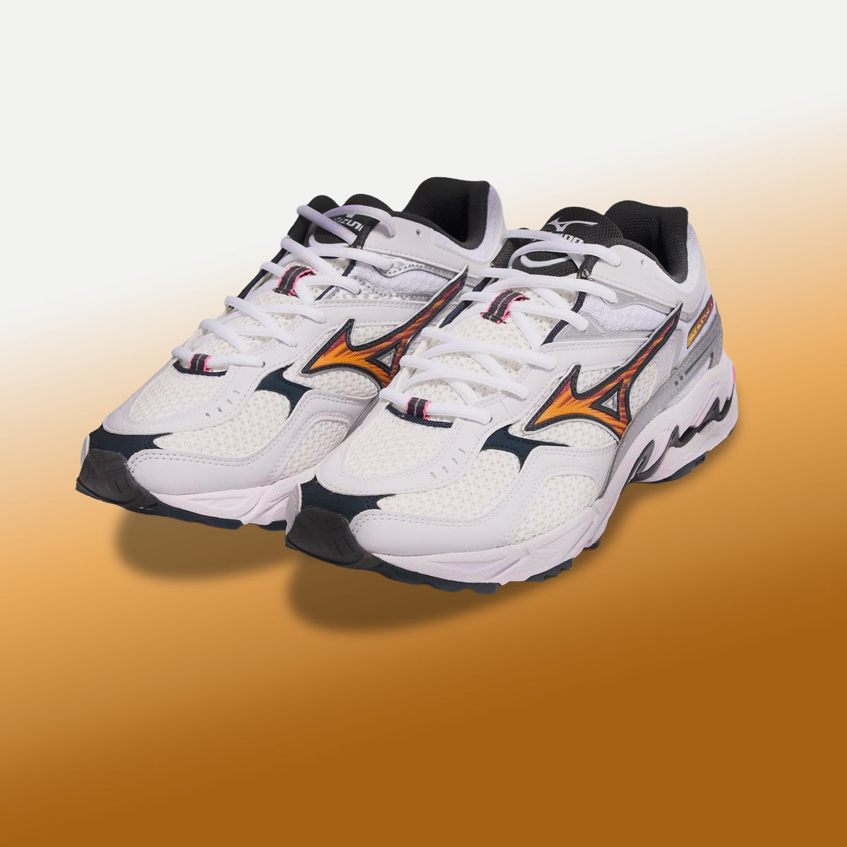 Mizuno Wave MG4 LS - White / Artisan's Gold / Galaxy Silver
