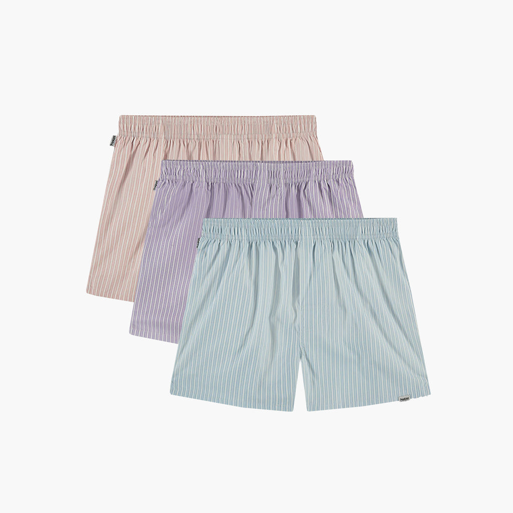 Pockies 3-Pack Striped Boxers