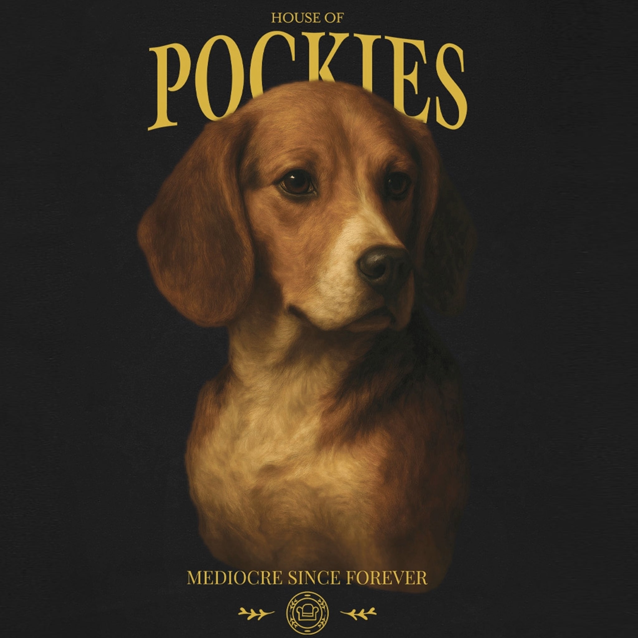 Pockies Beagle T-Shirt Zwart