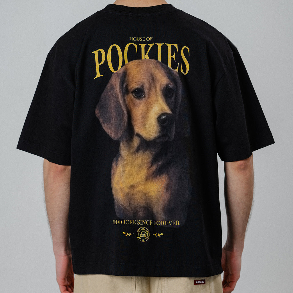 Pockies Beagle T-Shirt Schwarz