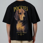 Pockies Beagle T-Shirt Schwarz