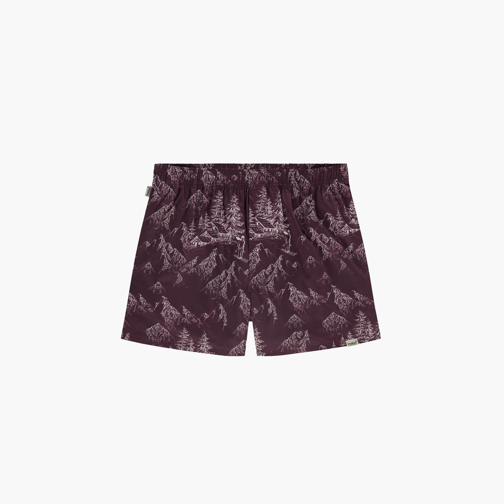 Pockies Cabin Boxers - Cherry Red