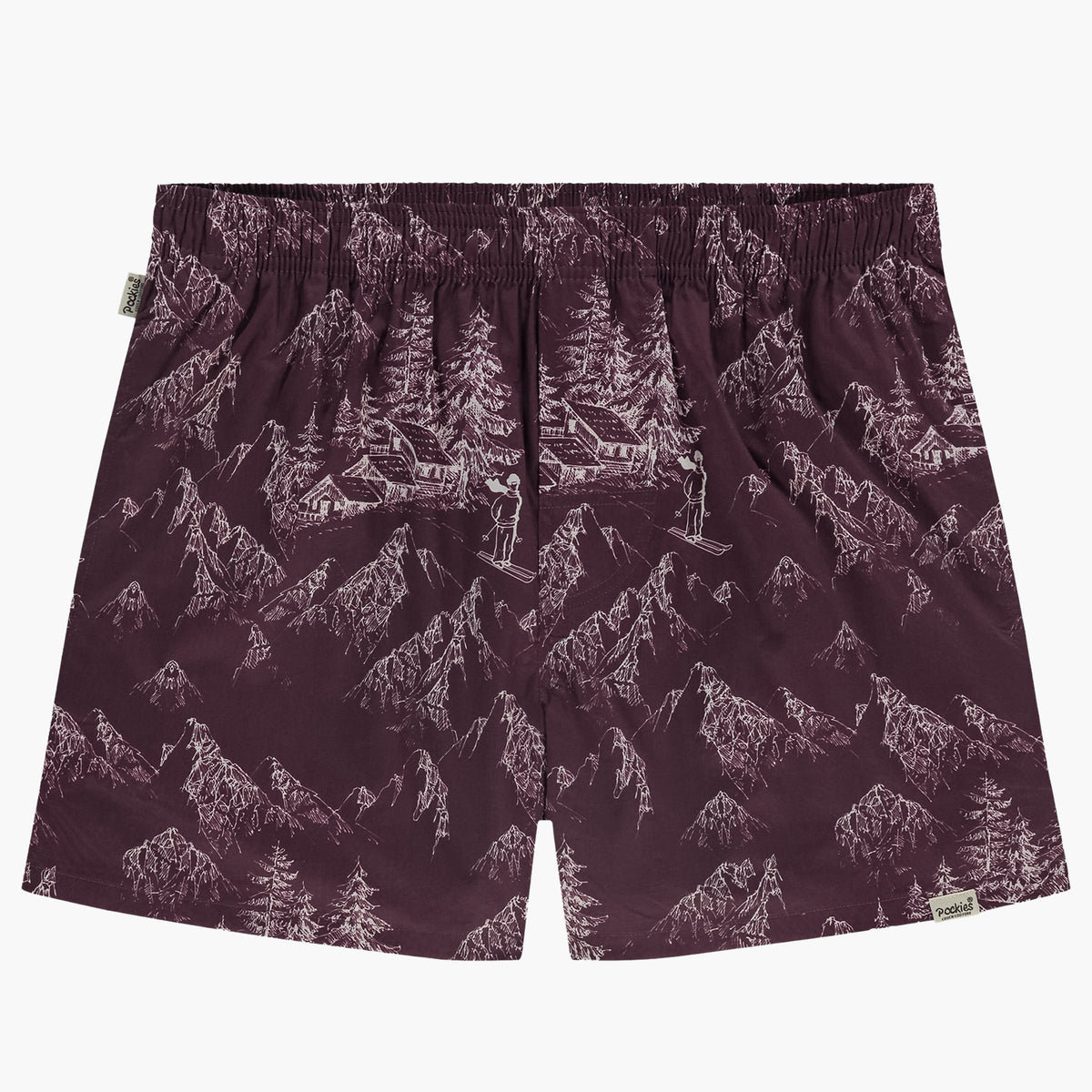 Pockies Cabin Boxers - Cherry Red
