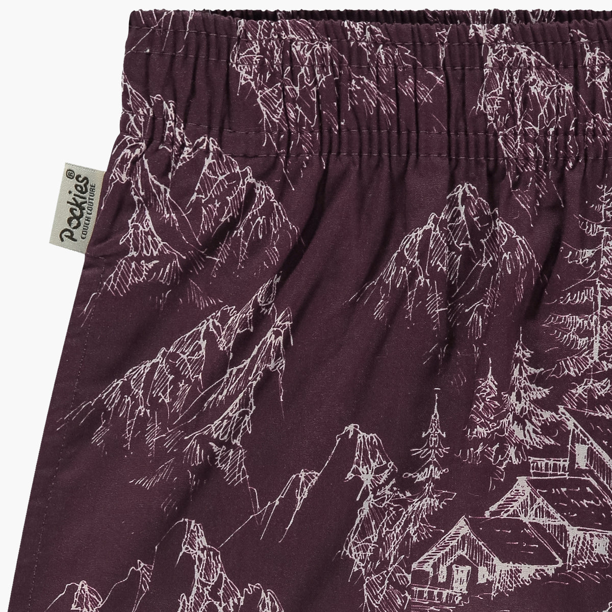 Pockies Cabin Boxers - Cherry Red