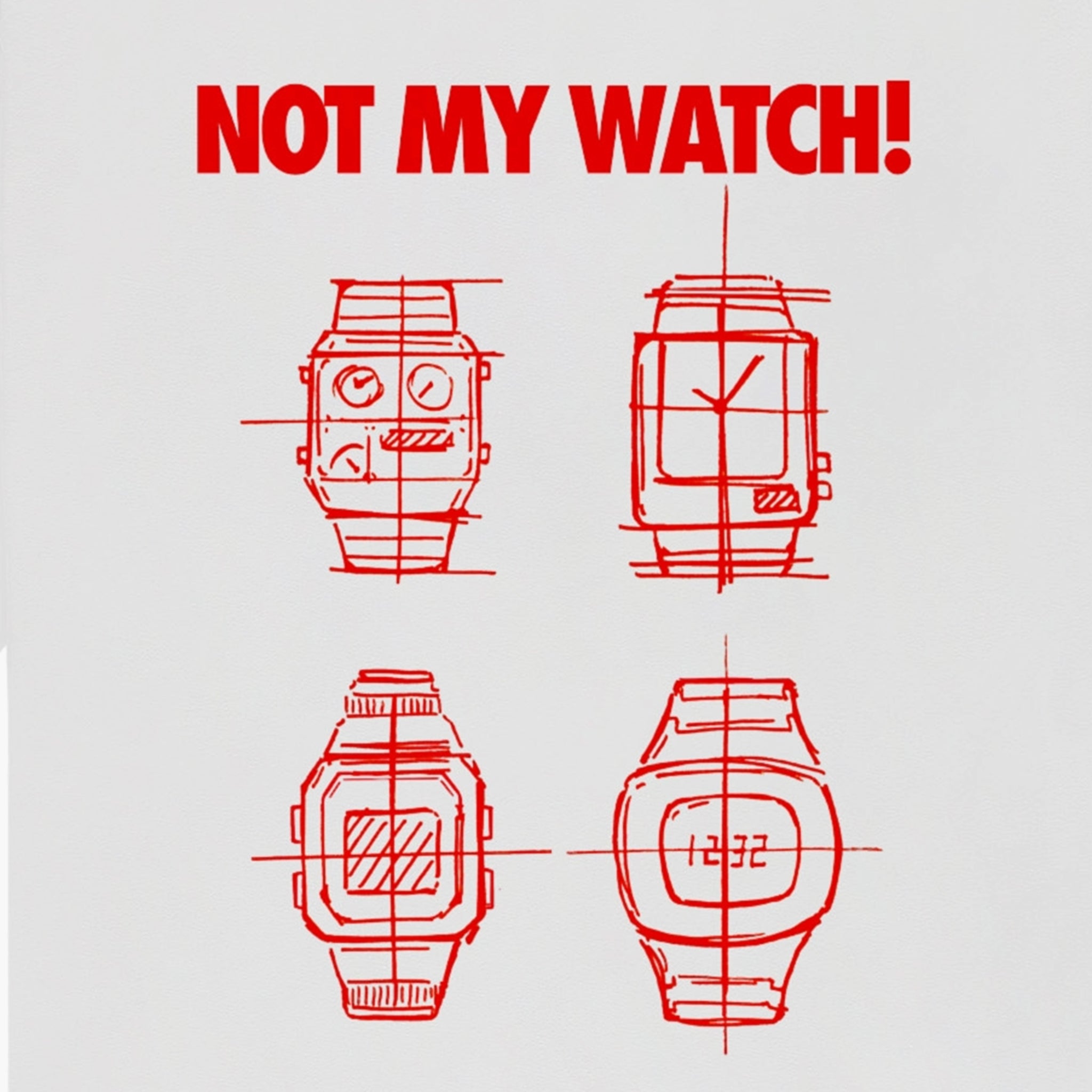 Kaibe X Pockies Watch T-Shirt White