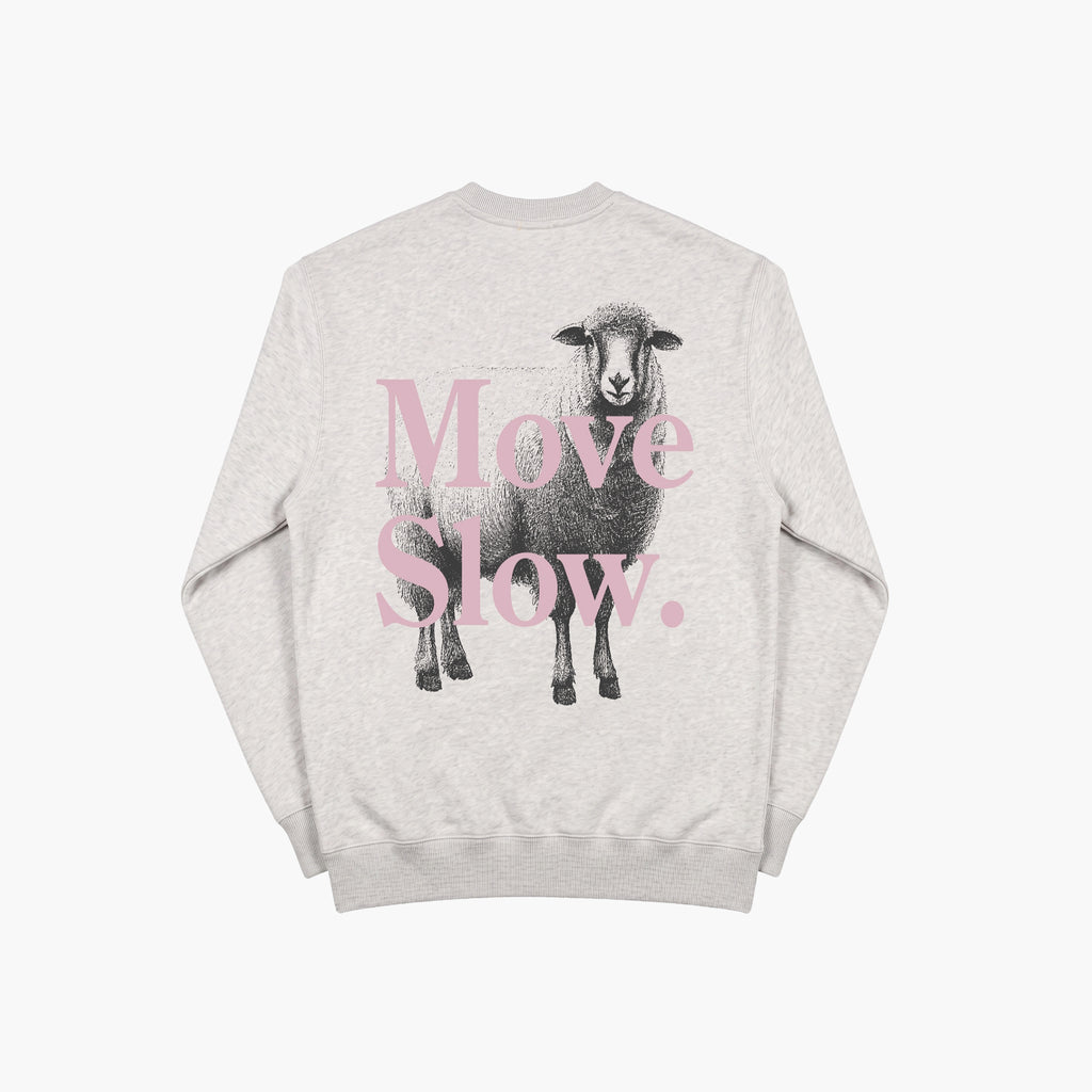 Pockies Move Slow Crew - Grey Melange Grey