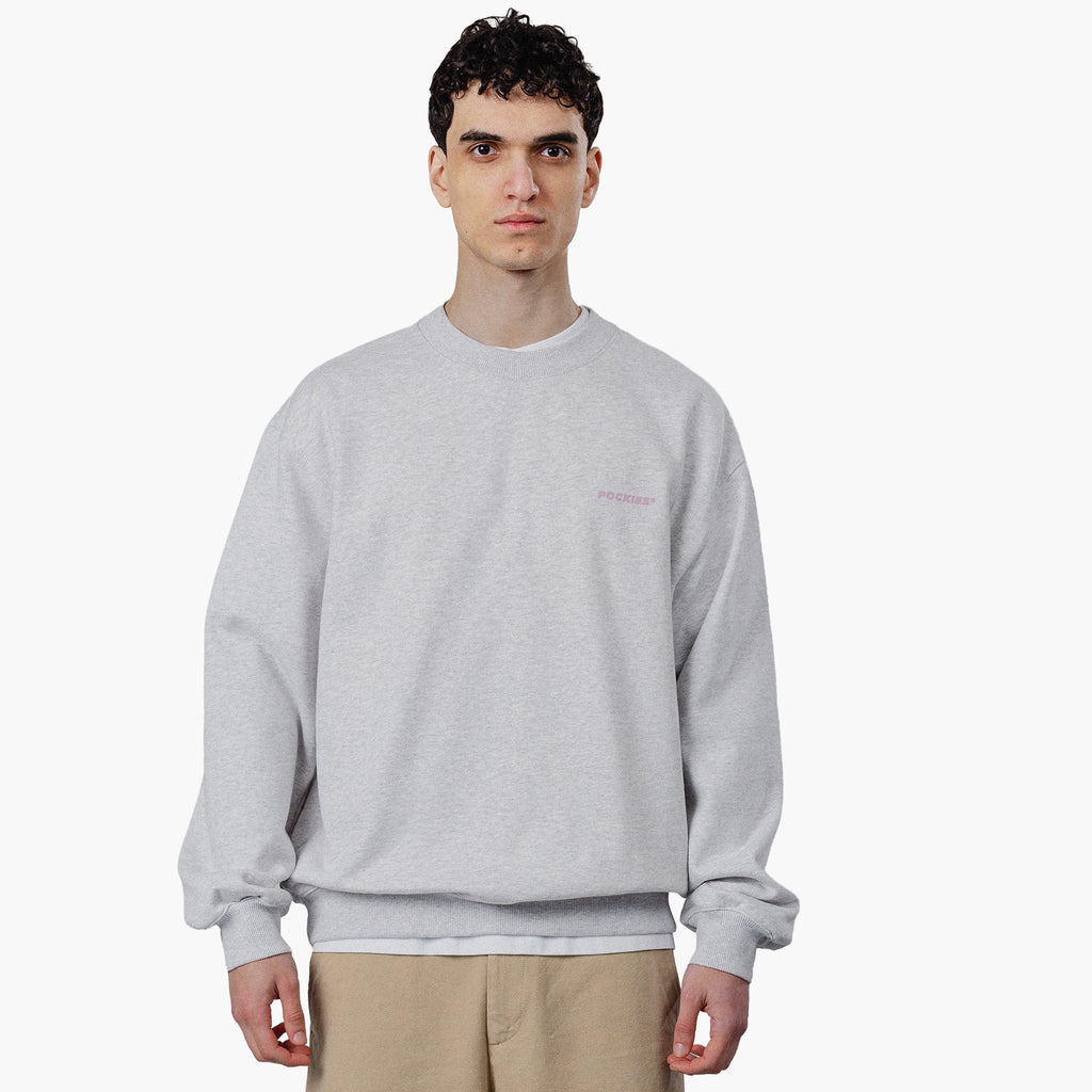 Pockies Move Slow Crew - Grey Melange Grey