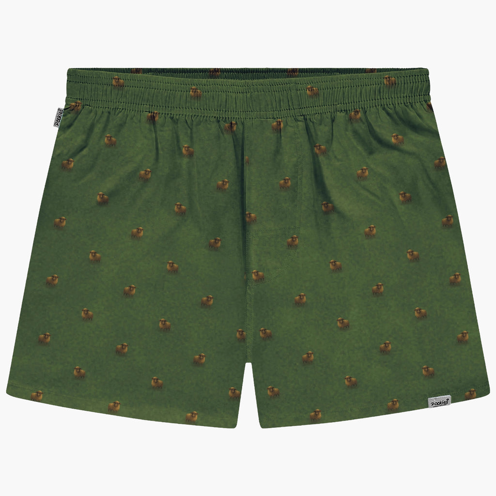 Pockies Sheep Boxers - Green Green