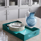 Printworks Lacquered Tray Medium - Turquoise / Green
