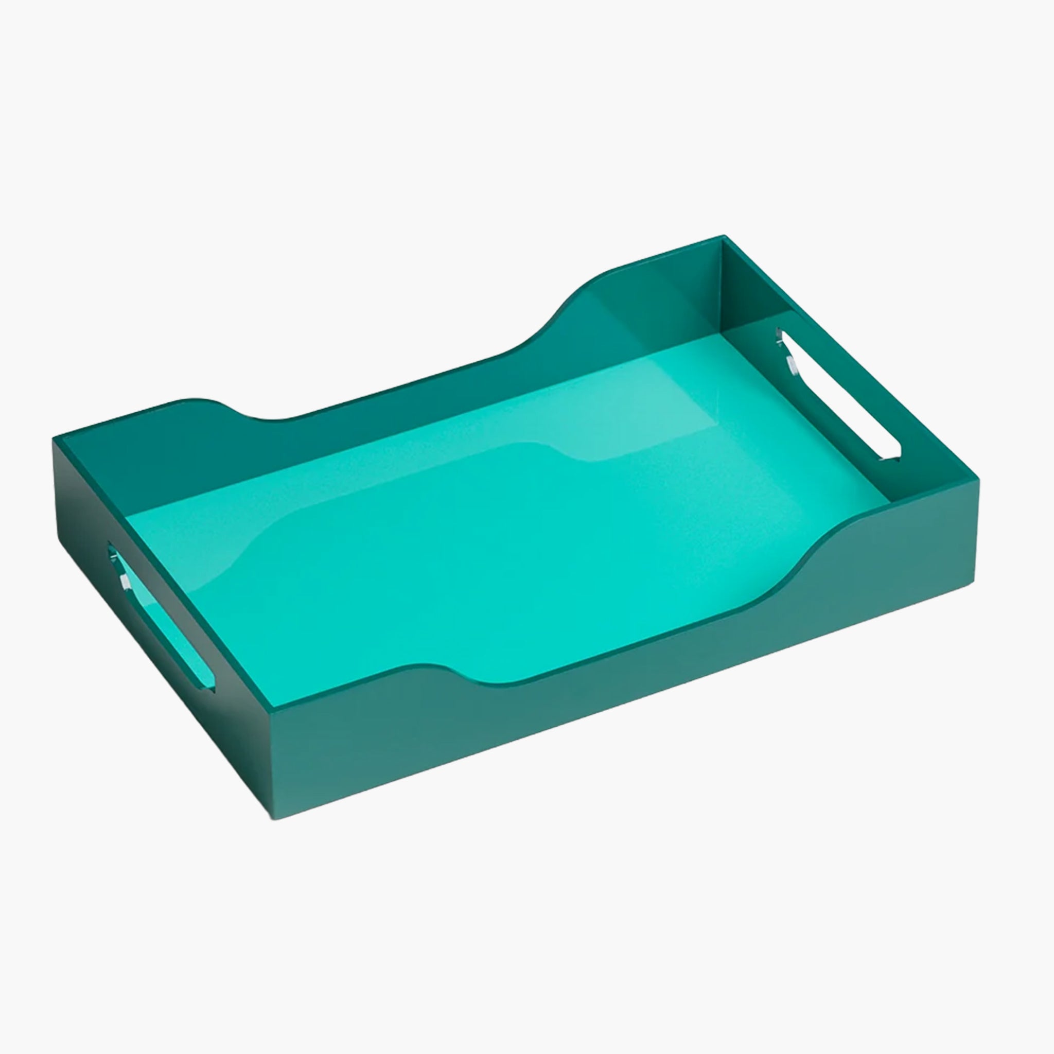 Printworks Lacquered Tray Medium - Turquoise / Green