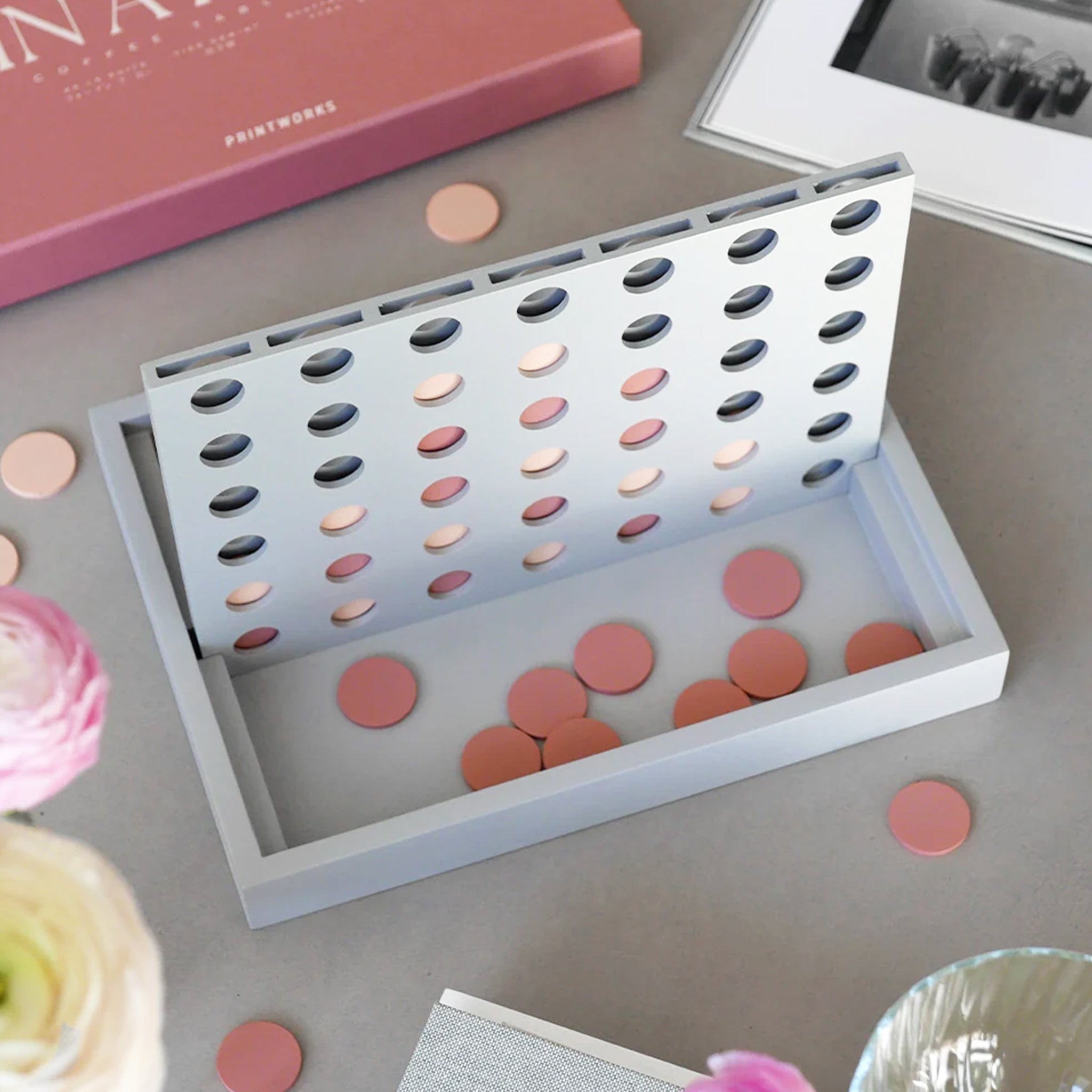 Printworks Four in a Row - Light Pink / Grey