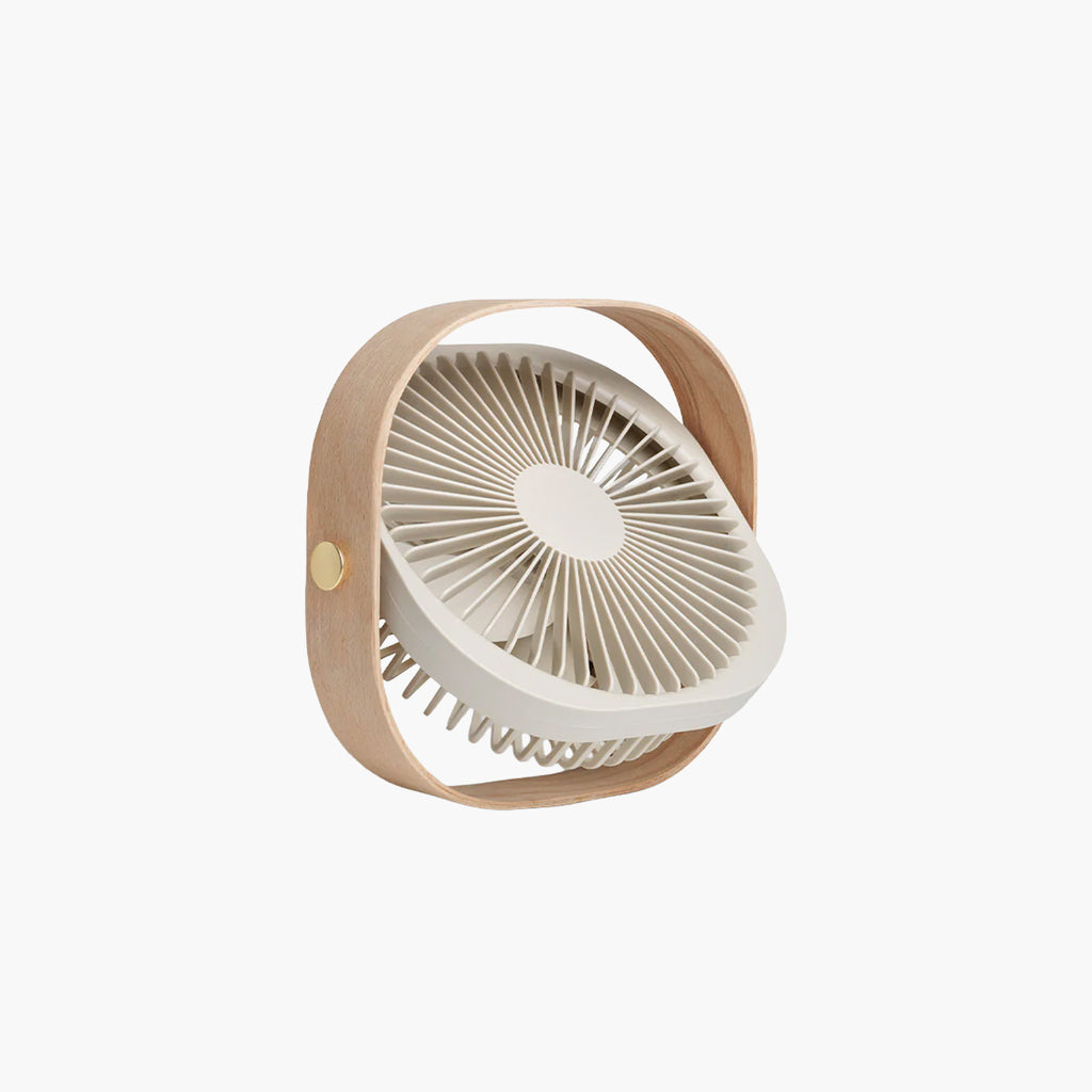 Printworks Tragbarer Ventilator Wood Beige
