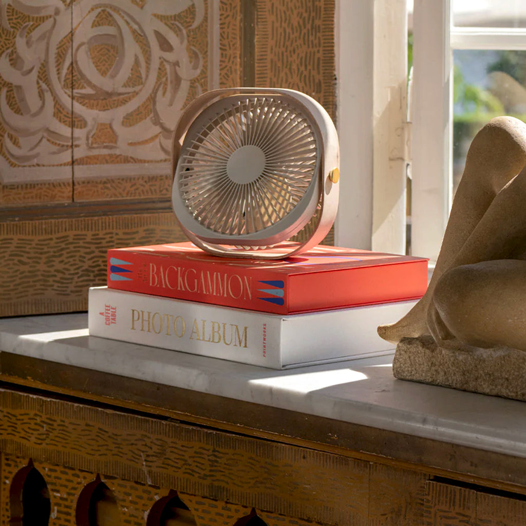 Printworks Tragbarer Ventilator Wood Beige
