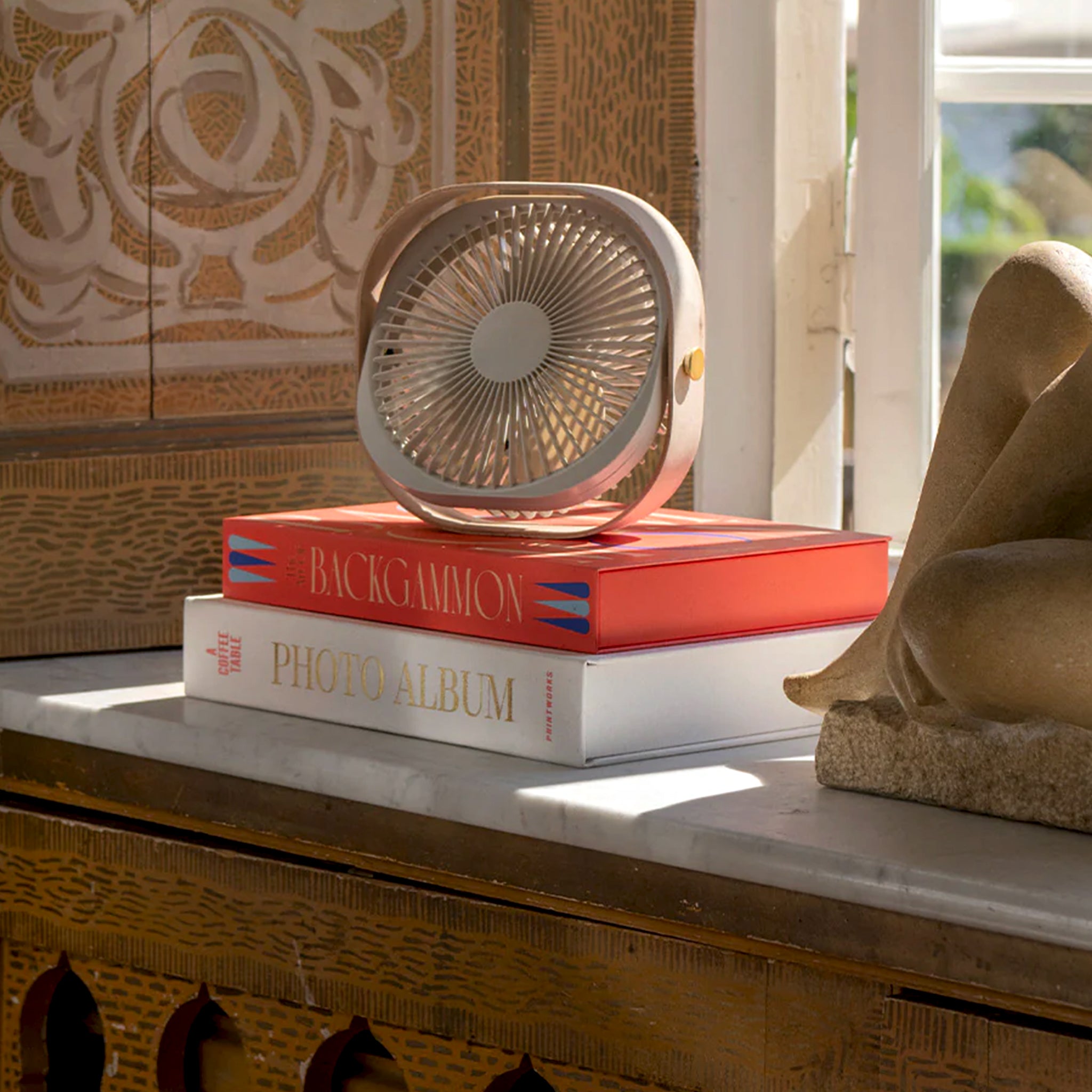 Printworks Draagbare Ventilator Wood Beige