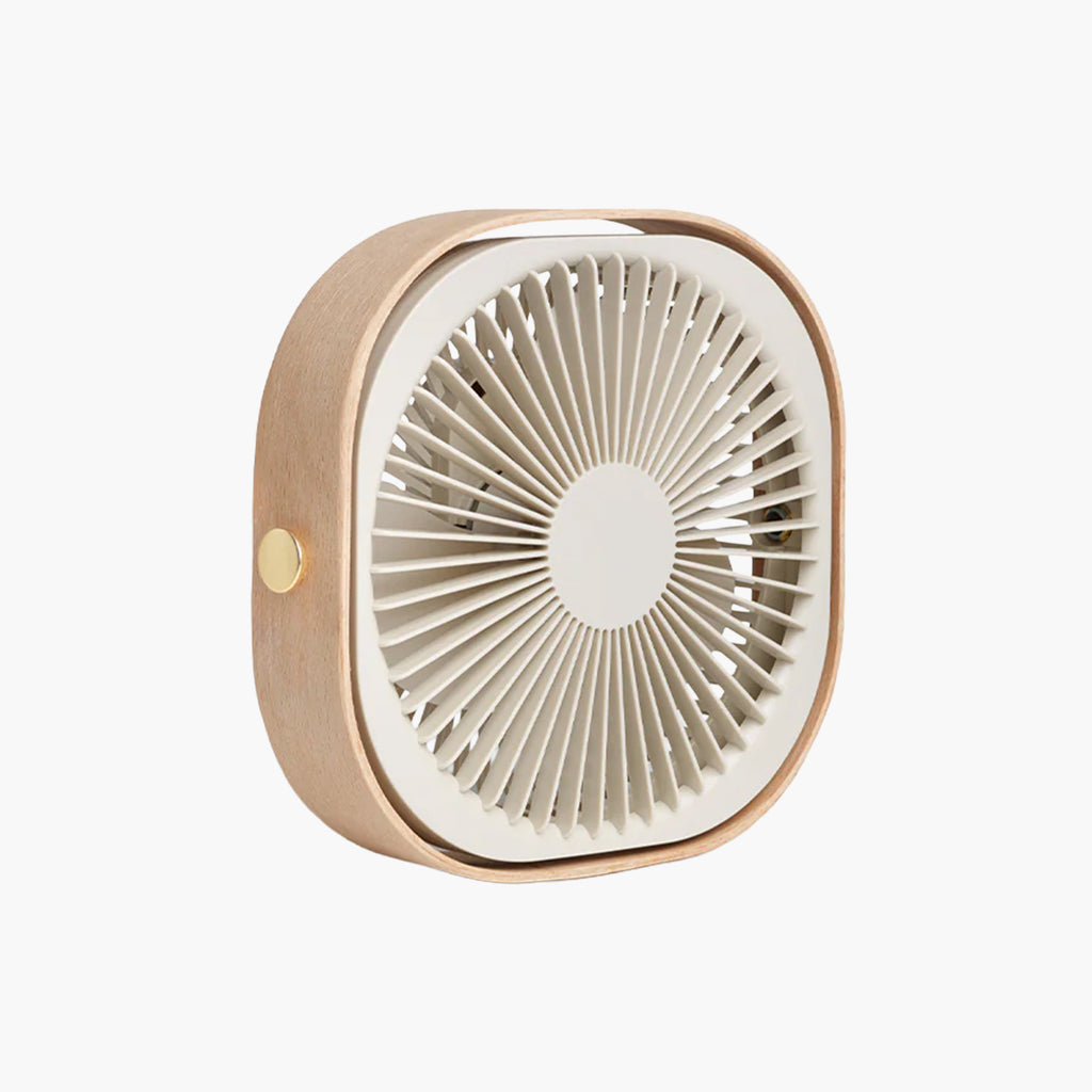 Printworks Tragbarer Ventilator Wood Beige