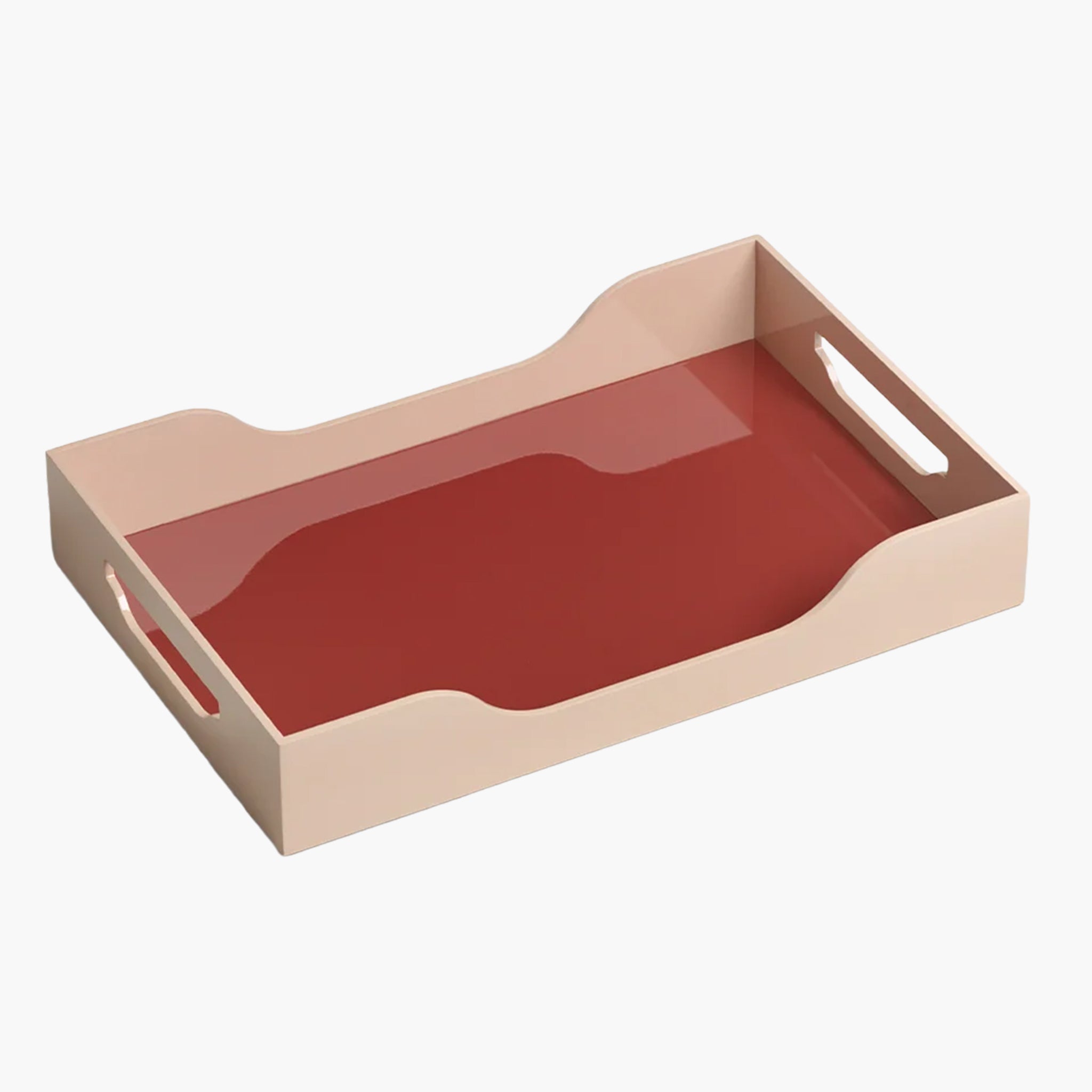 Printworks Lacquered Tray Medium - Maroon Pink