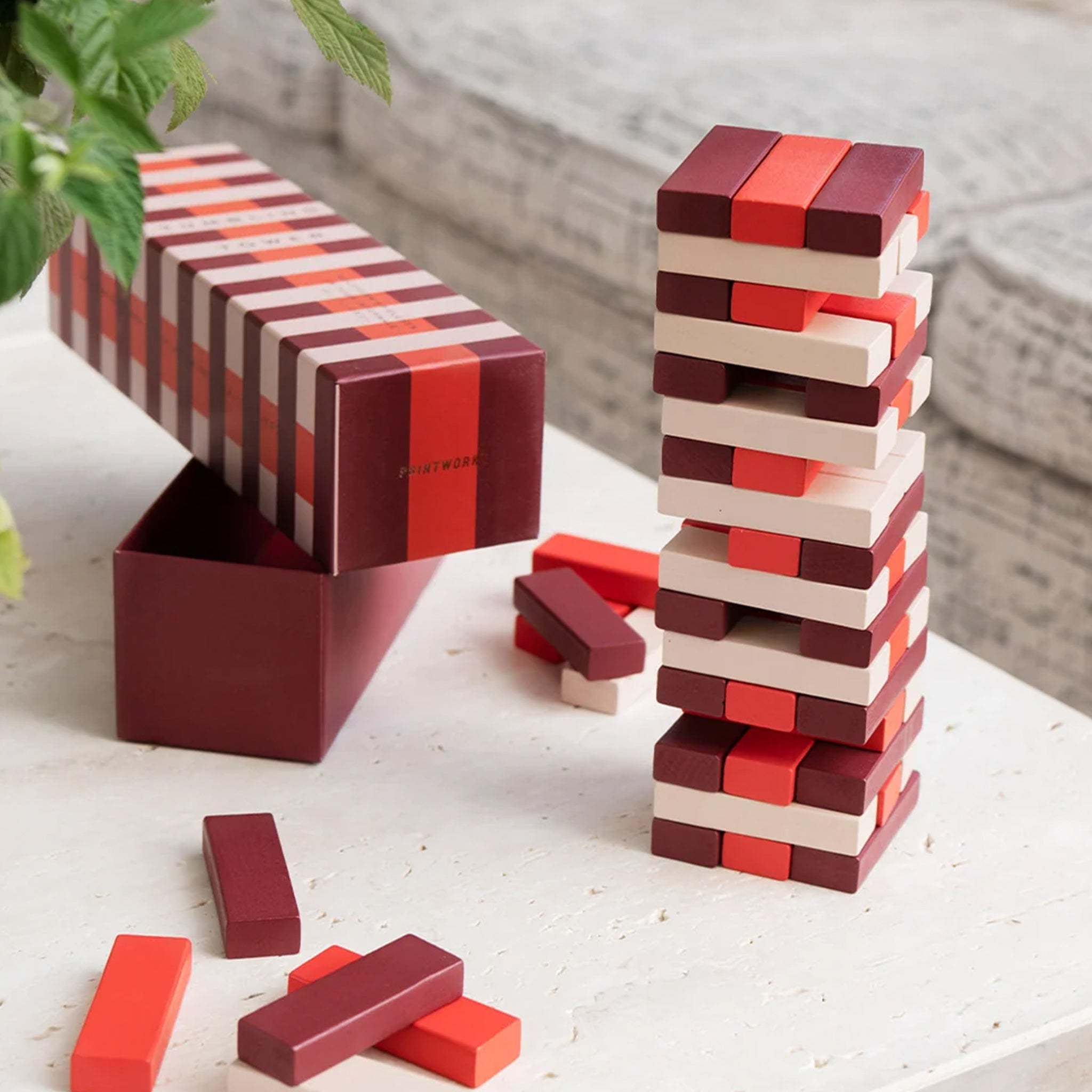 Printworks Tumbling Tower - Pink Red