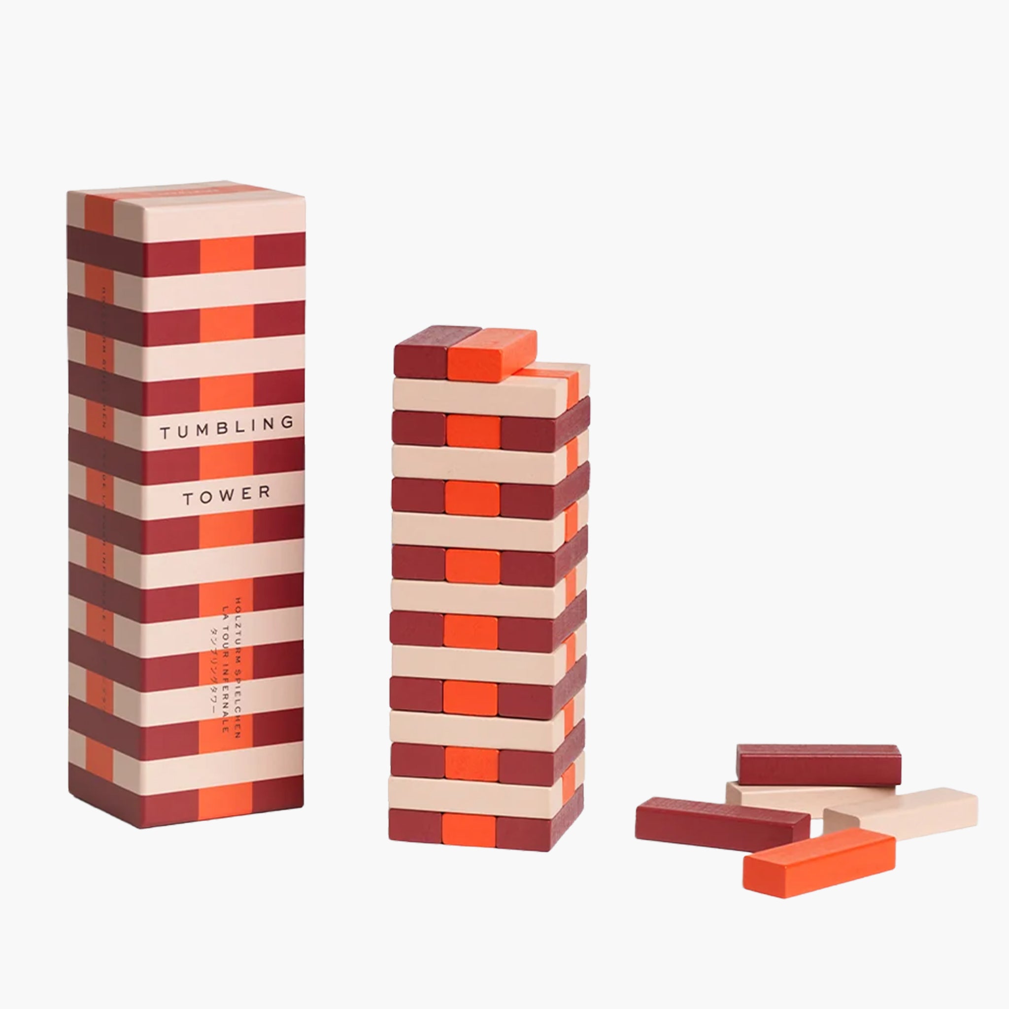 Printworks Tumbling Tower - Pink Red