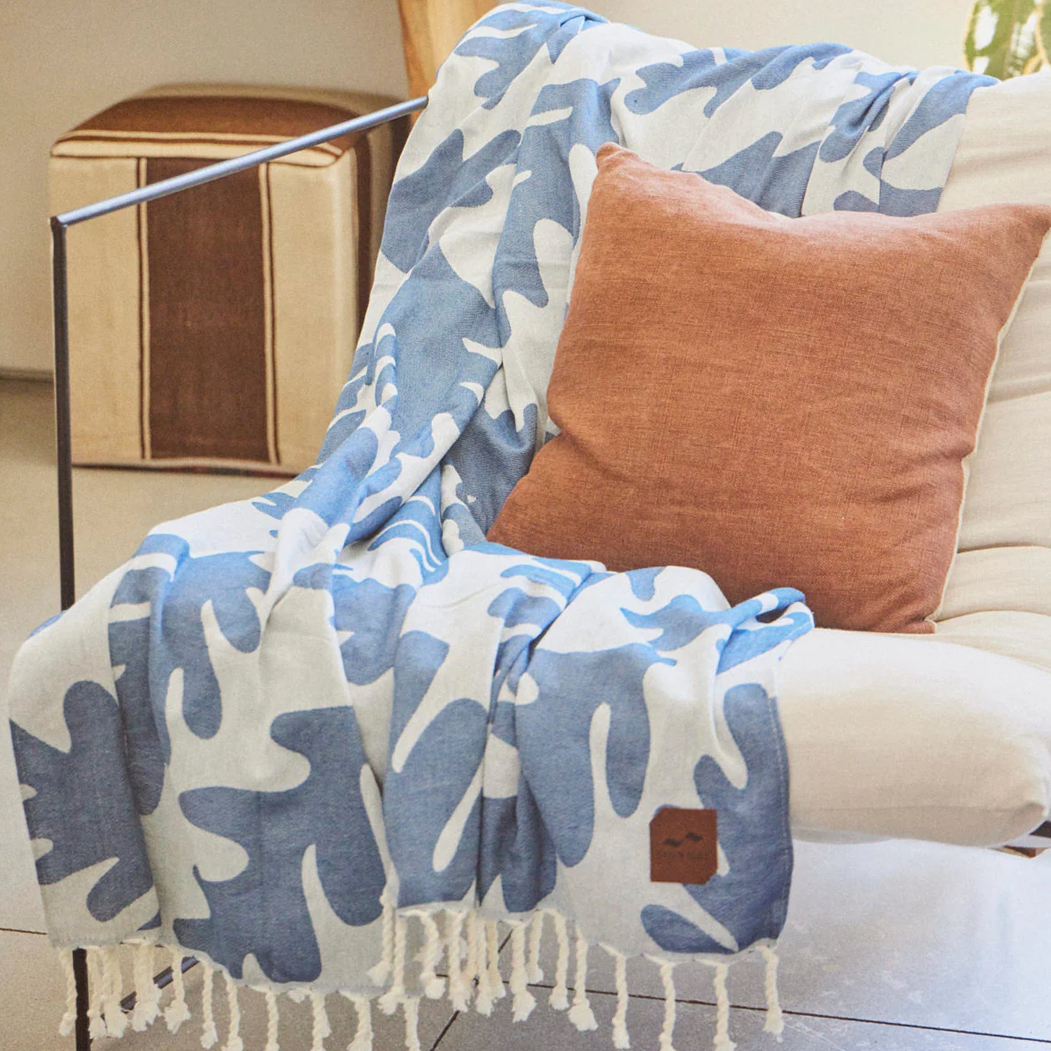 Slowtide Hele Cream Beach Blanket