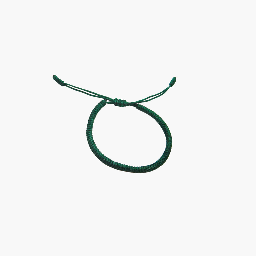 Mundo Bracelets Tibetische Tempelarmband - Waldgrün