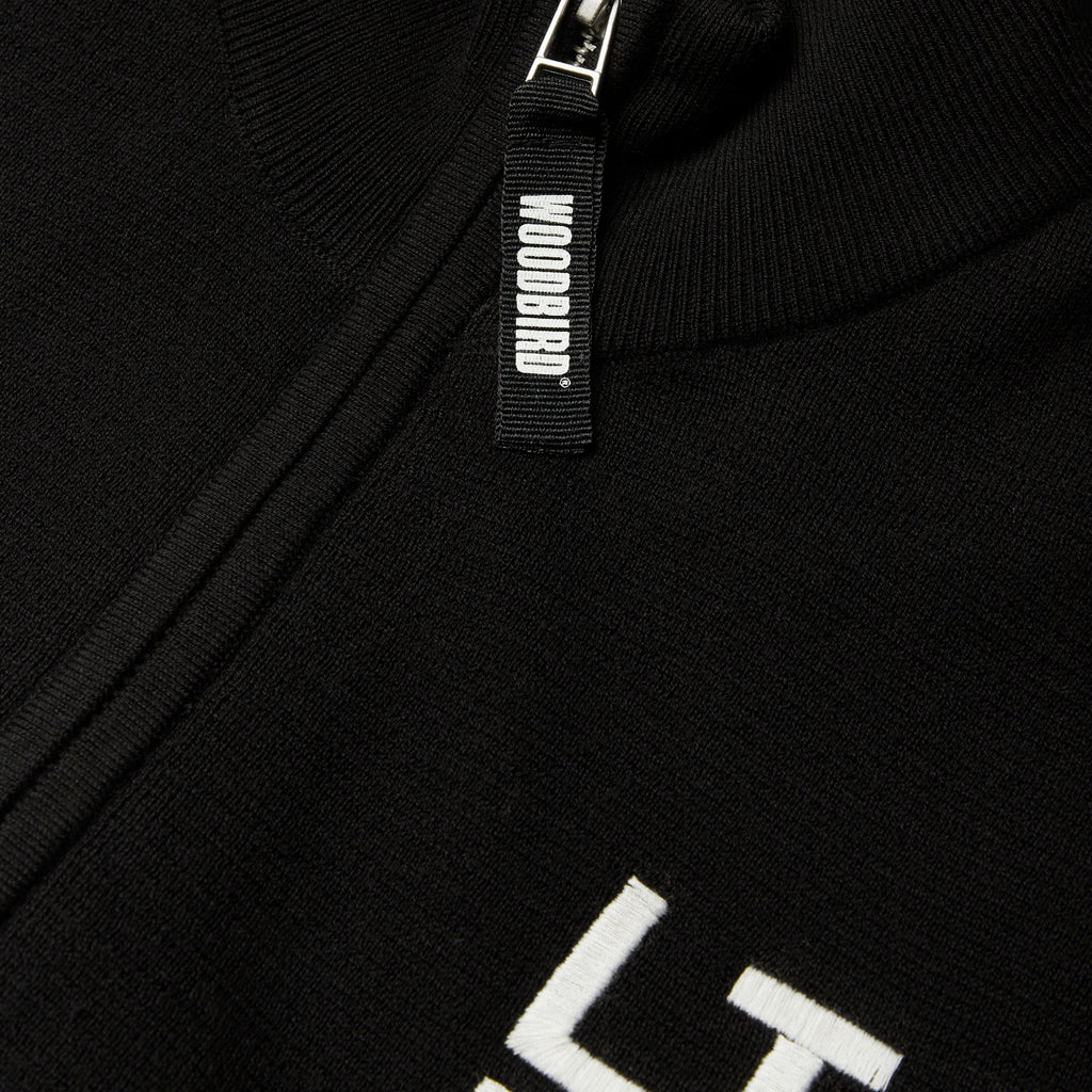 Woodbird WBFang Full Zip Cardigan - Black