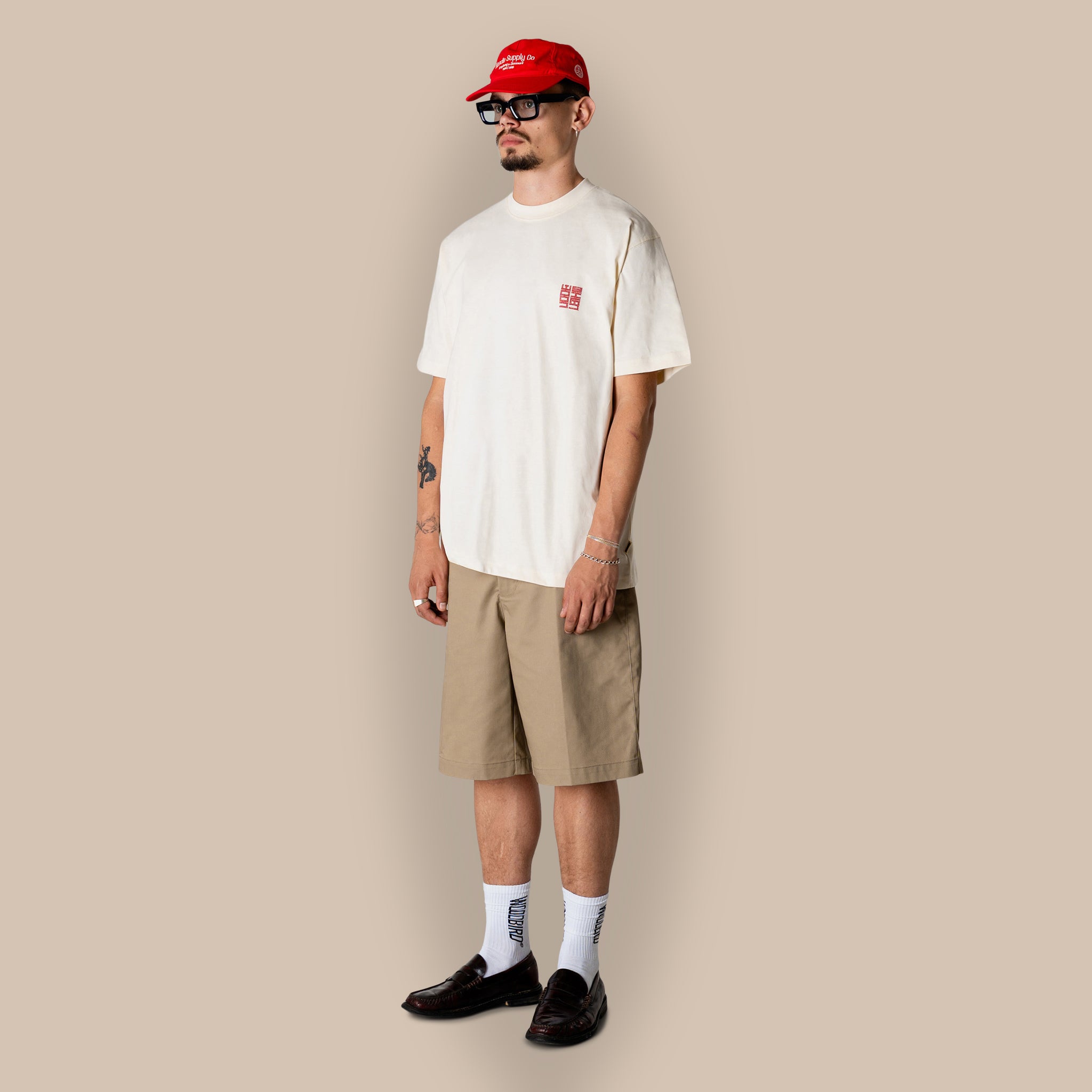 Woodbird WBBaine Nopa T-Shirt Off White