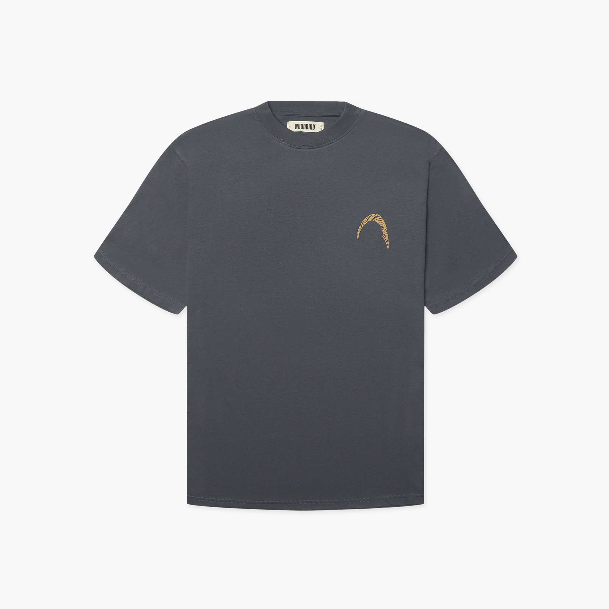 Woodbird WBBaine Warp T-Shirt - Slate Blue