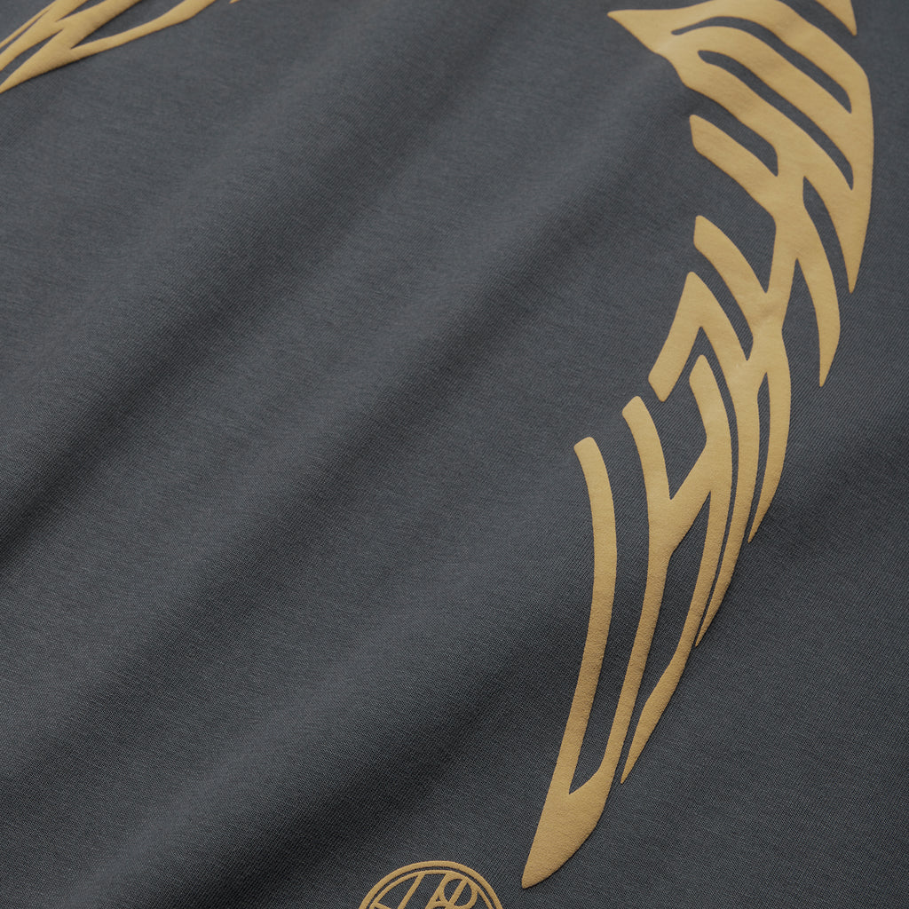 Woodbird WBBaine Warp T-Shirt - Slate Blue