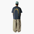 Woodbird WBBaine Warp T-Shirt - Slate Blue