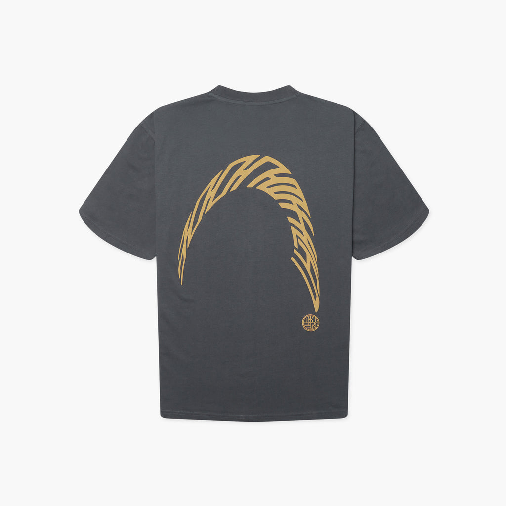 Woodbird WBBaine Warp T-Shirt - Slate Blue