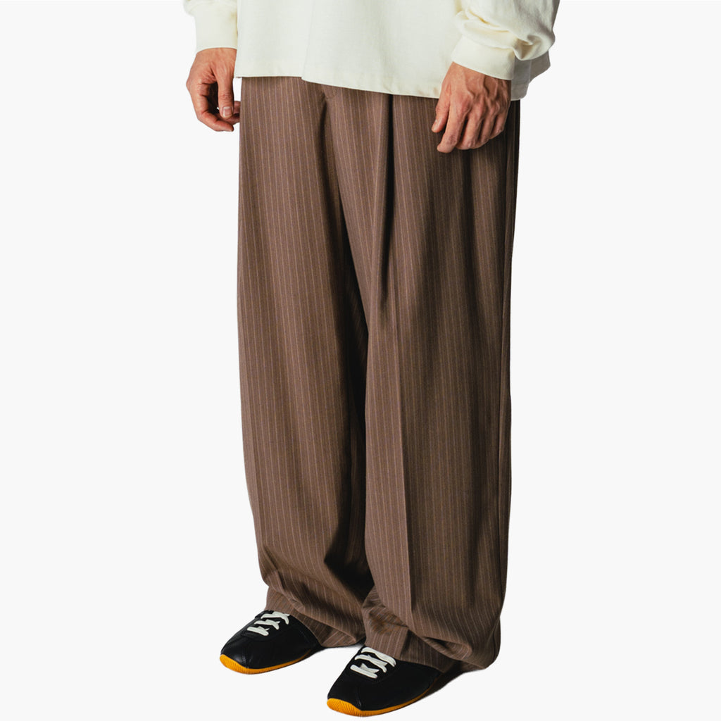 Woodbird WBBin HB Stripe Pants - Dark Olive