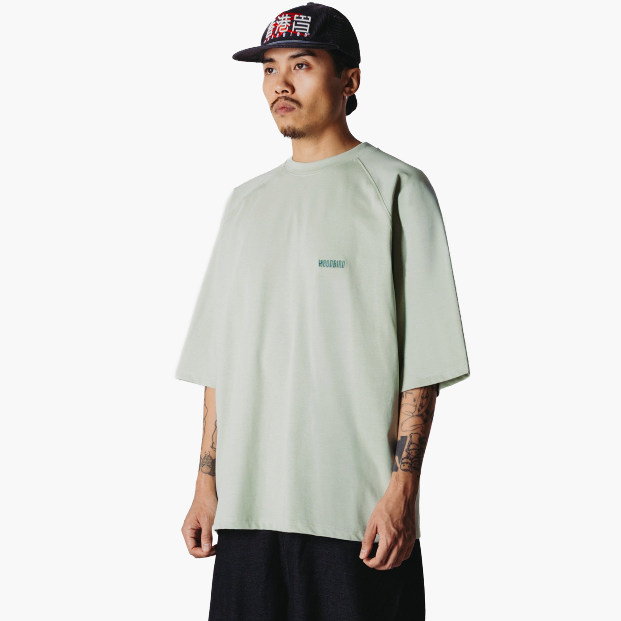 Woodbird WBBlake HK Home Tee - Dusty Green