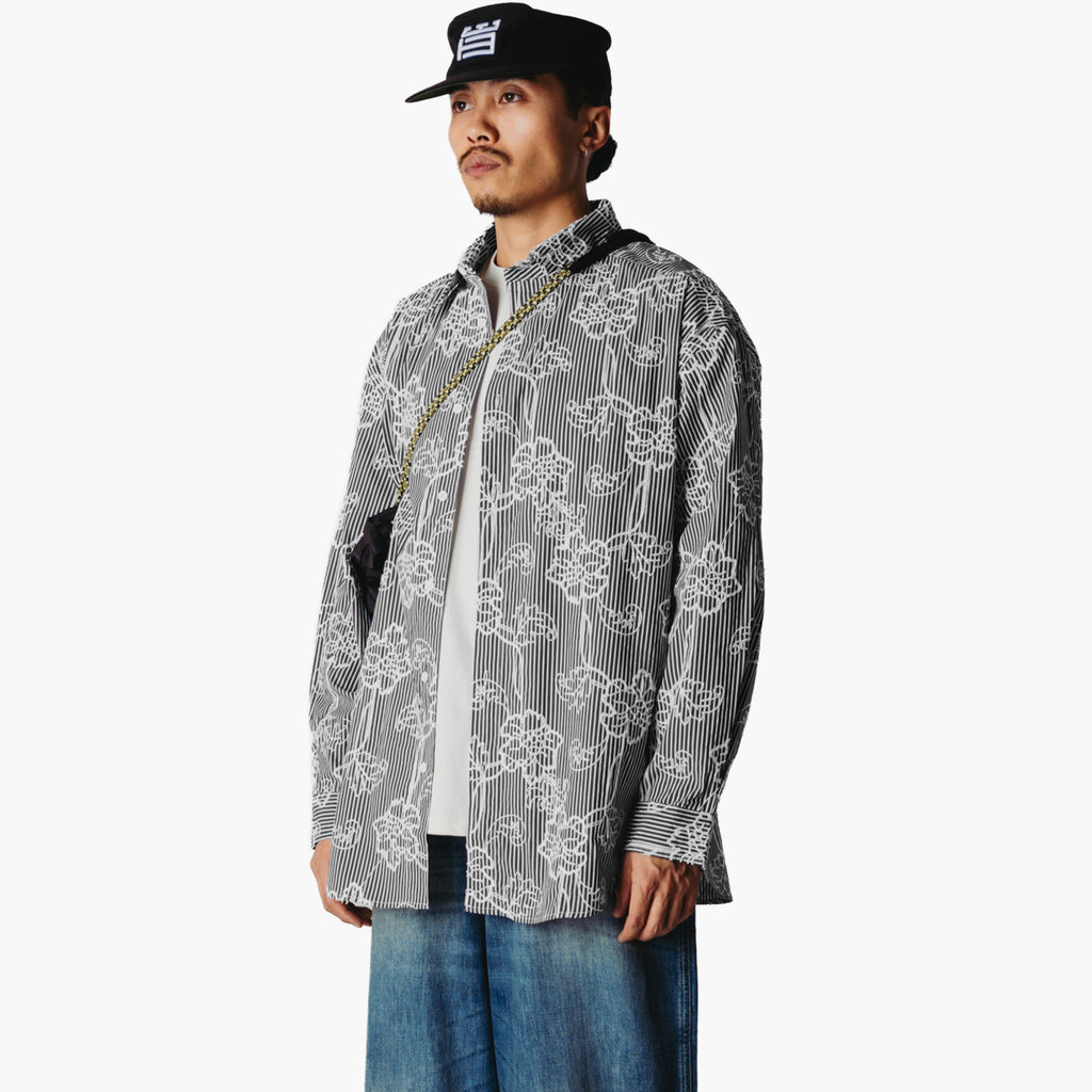 Woodbird WBBrooks EMB Shirt - Black White