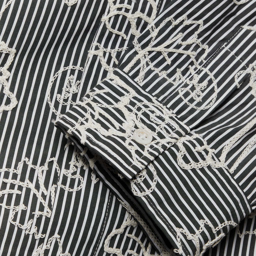 Woodbird WBBrooks EMB Shirt - Black White