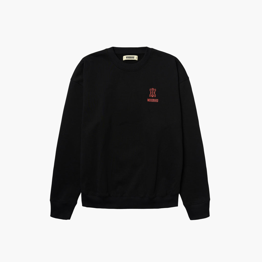 Woodbird WBDuke Tiger Crew - Black