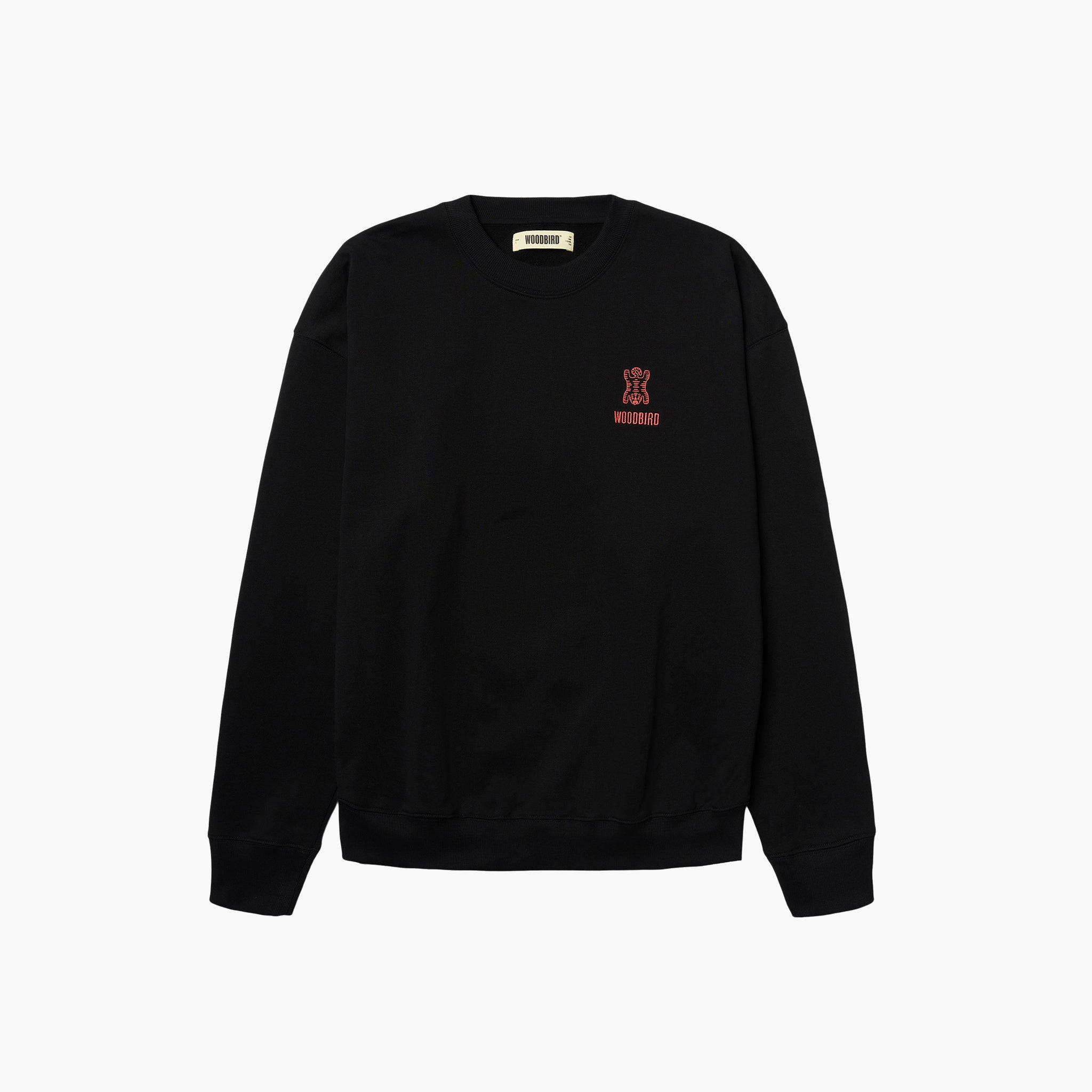 Woodbird WBDuke Tiger Crew - Black