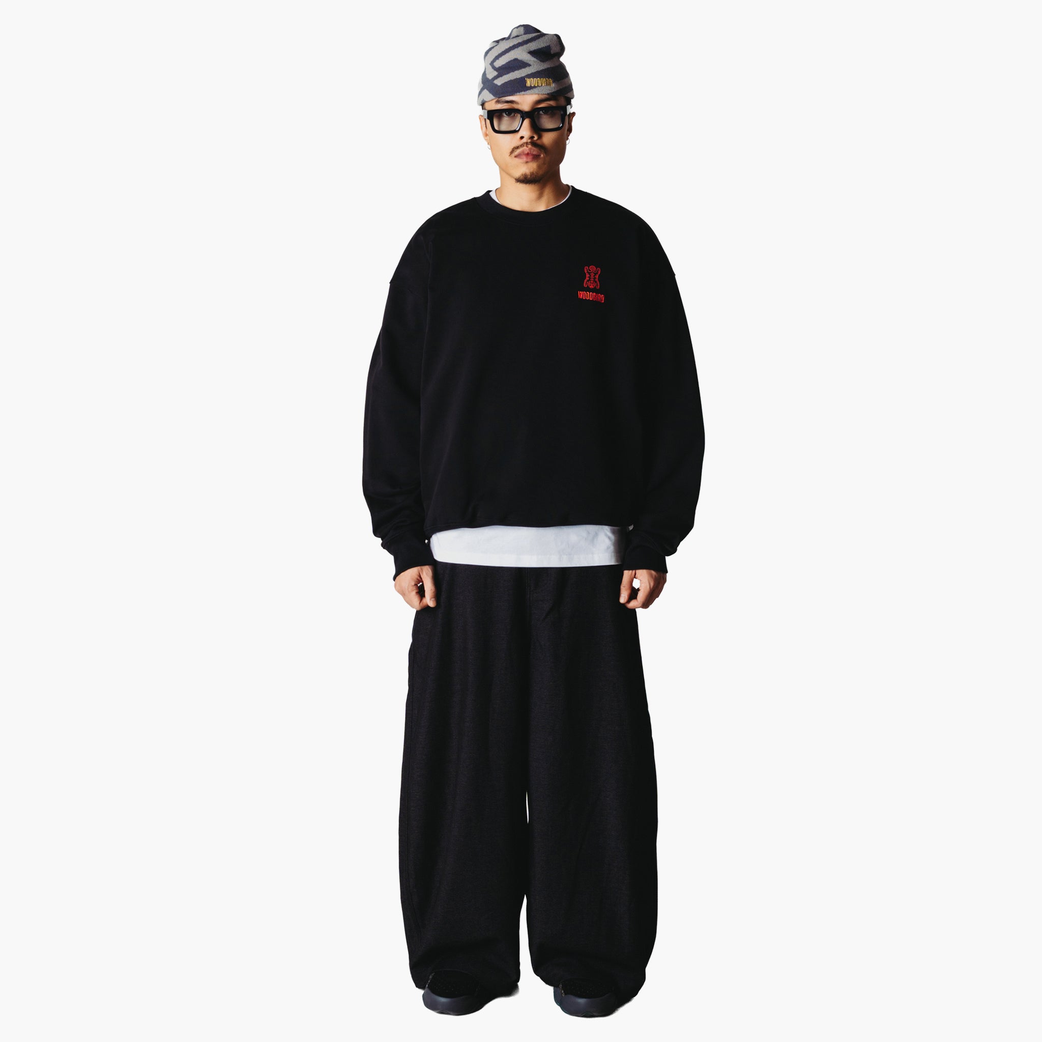 Woodbird WBDuke Tiger Crew - Black